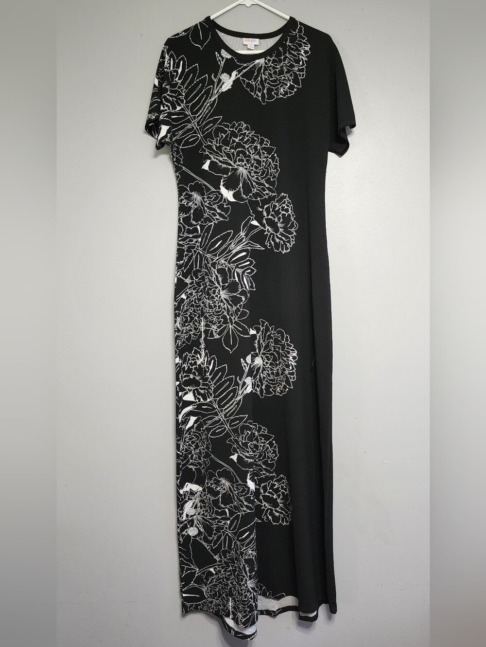Lularoe Black Floral Maxi Dress